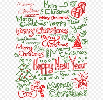 Christmas tree English Letter New Year - Green christmas background 