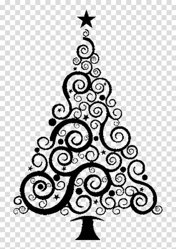 Christmas tree Fir Drawing, christmas tree transparent background PNG clipart
