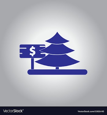 Christmas tree for sale vector image