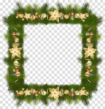 Christmas tree Frames, border christmas transparent background PNG clipart