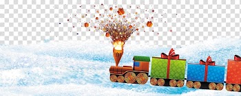 Christmas tree Gift , Fireworks Christmas train pattern transparent background PNG clipart