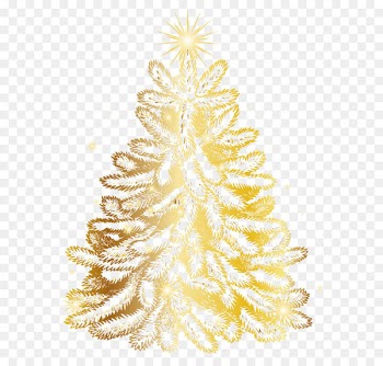 Christmas tree Gold Clip art - Christmas Gold Tree Transparent PNG Clip Art Image 