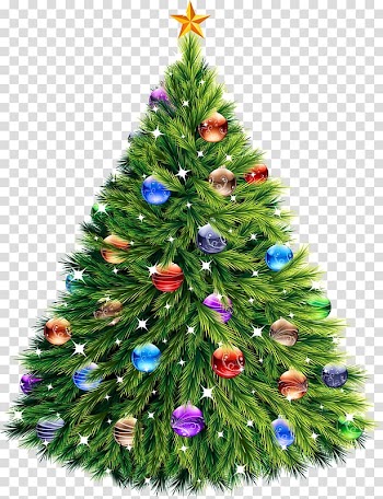 Christmas tree , Green Christmas Tree transparent background PNG clipart