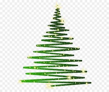 Christmas tree Green Clip art - Green Christmas Shining Tree PNG Clipart 
