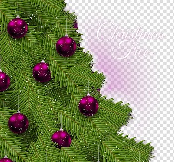 Christmas tree Greeting card, Beautiful Christmas tree greeting card transparent background PNG clipart