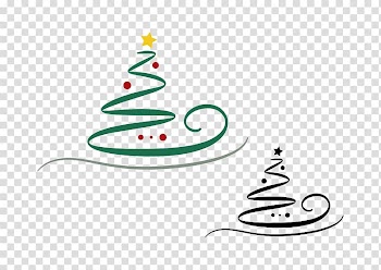Christmas tree , Hand-painted Christmas tree transparent background PNG clipart