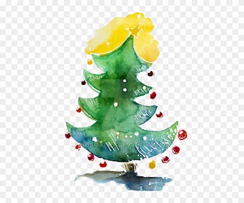 Christmas Tree Illustration Digital Download Print - Christmas Tree