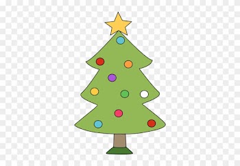 Christmas Tree In A Tree Stand - Christmas Trees In Snow Clip Art