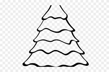 Christmas Tree Outline - Christmas Tree Drawing Easy