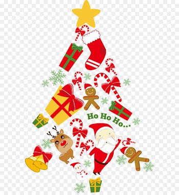Christmas tree Paper Santa Claus Christmas card - Vector Creative Christmas tree 