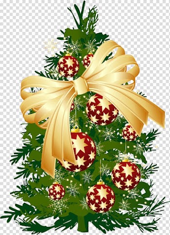 Christmas tree Pine Gift Gold, christmas tree transparent background PNG clipart