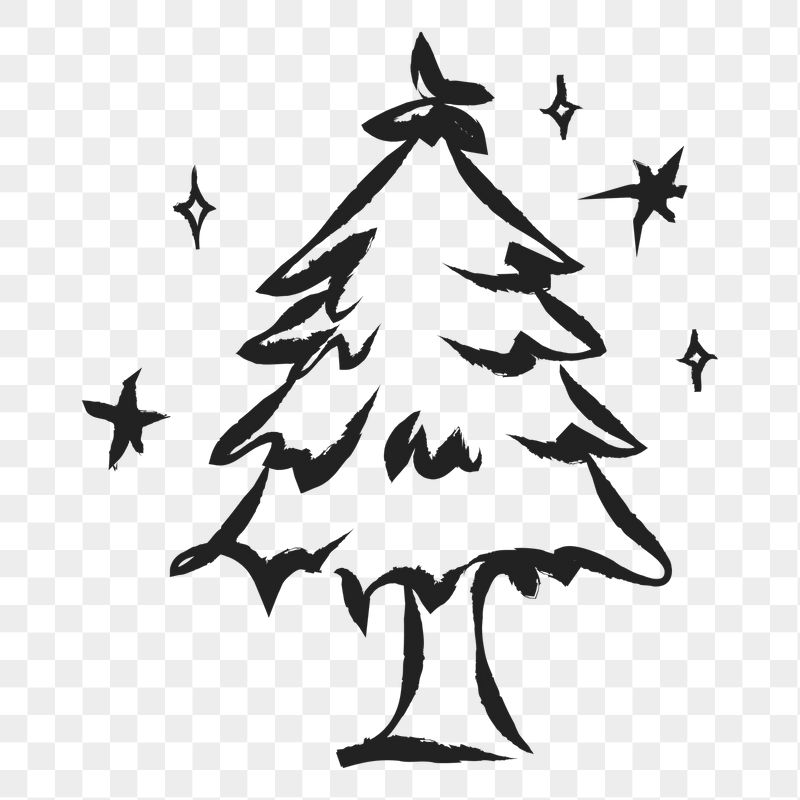 Christmas tree png sticker, cute | Free PNG Illustration - rawpixel