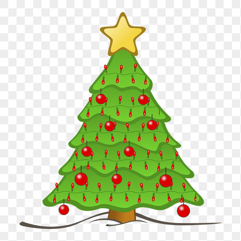 Christmas tree png sticker illustration, | Free PNG - rawpixel