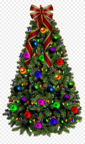 Christmas Tree Rectangle Car Magnet