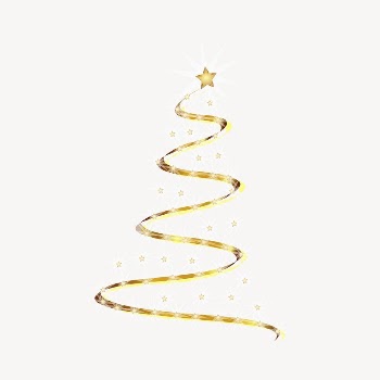 Christmas tree ribbon clipart, decoration | Free Photo - rawpixel
