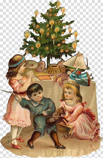 Christmas tree Santa Claus Christmas ornament , antique pudding transparent background PNG clipart