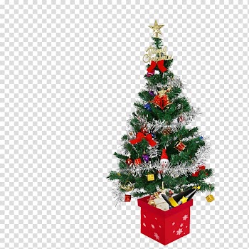 Christmas tree Santa Claus Christmas ornament, Christmas tree transparent background PNG clipart
