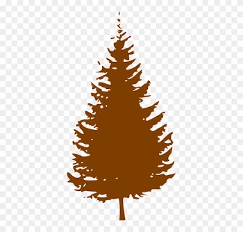 Christmas Tree Silhouette - Pine Tree Silhouette Vector