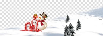 Christmas tree Snowman, Creative Christmas snowman transparent background PNG clipart
