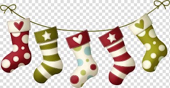 Christmas tree Sock Christmas decoration, socks transparent background PNG clipart