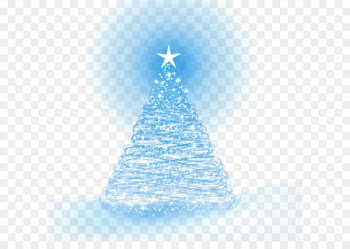 Christmas tree Spruce Fir Blue Christmas ornament - Blue Neon Christmas tree 
