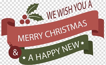 Christmas tree Sticker, Christmas colorful scroll ribbon transparent background PNG clipart