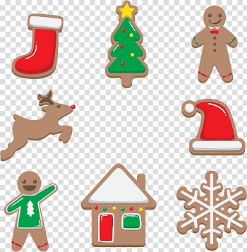Christmas tree , Three-dimensional Christmas Cookies transparent background PNG clipart