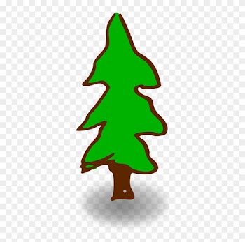 Christmas Tree Transparent Background - Cartoon Tree With Transparent Background