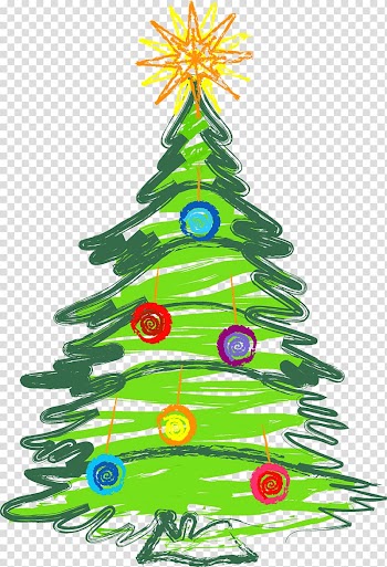 Christmas tree transparent background PNG clipart