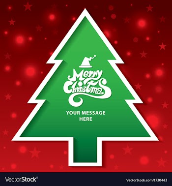  					Christmas tree vector image														