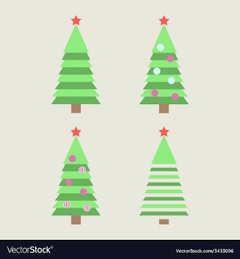 Christmas tree vector image