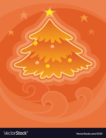 Christmas tree vector image