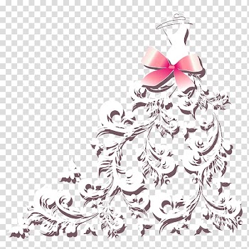 Christmas tree Vertebrate White Christmas ornament , Wedding Dress transparent background PNG clipart