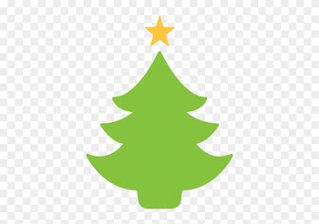 Christmas Tree With Balls And A Star On Top Icons - Christmas Tree Icon Png