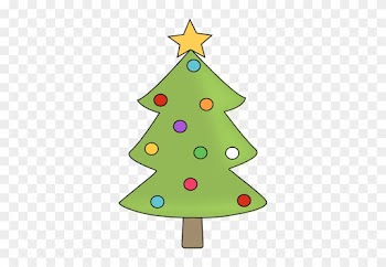 Christmas Tree With Colorful Ornaments - Christmas Tree With Ornaments Clipart