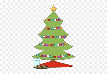 Christmas Tree With Cookies And Milk - Christmas Tree