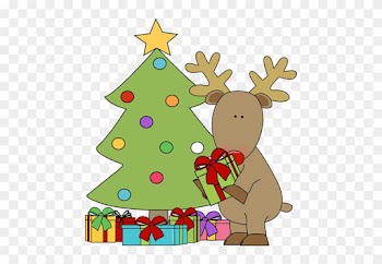 Christmas Tree With Presents Clip Art - Christmas Tree With Presents Clip Art