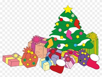 Christmas Tree With Presents Clip Art - Christmas Worksheet French Tes