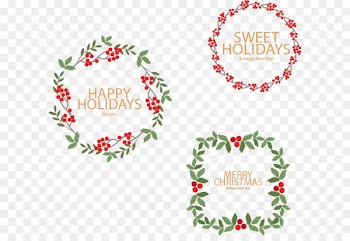 Christmas tree Wreath Euclidean vector - Vector Christmas wreath 