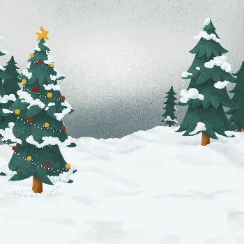 Christmas trees background, cute Winter | Free Photo Illustration - rawpixel