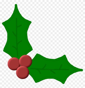 Christmas Two Leaf Holly By Sharmelle - Christmas Two Leaf Holly By Sharmelle