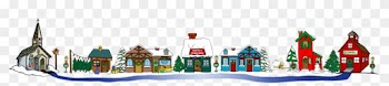 Christmas Village Clipart - Christmas Village Clip Art