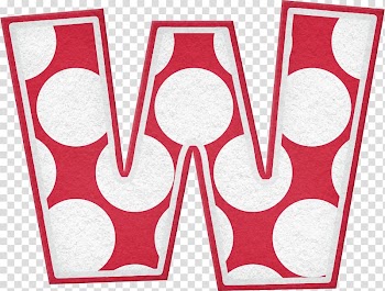 Christmas W Letter Font, Christmas letter W transparent background PNG clipart