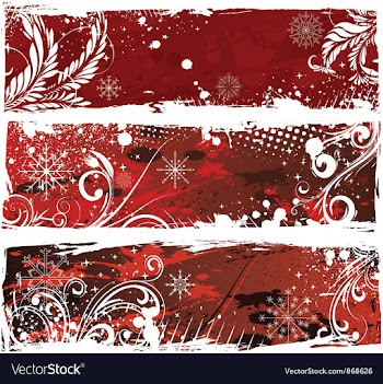 Christmas web banners vector image