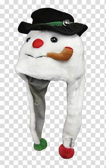 Christmas, white and gray snowman hat transparent background PNG clipart