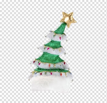 Christmas, white and green hat transparent background PNG clipart