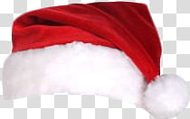 Christmas, white and red Santa Claus hat transparent background PNG clipart