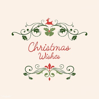 Christmas Wishes card design vector | Free stock vector - 494400
