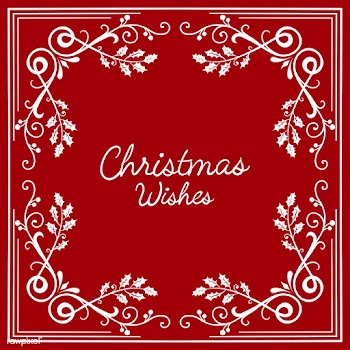 Christmas Wishes card design vector | Free stock vector - 494453
