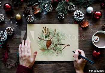 Christmas wishing card